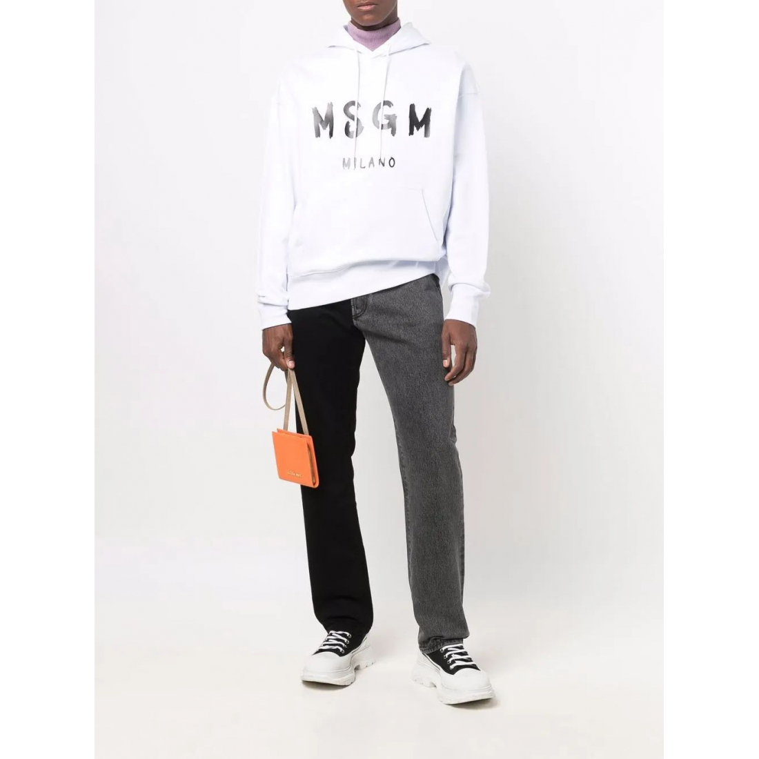 Sweatshirt à capuche  'Logo-Print Pullover' pour Hommes