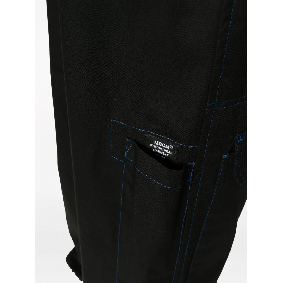 Pantalon 'Contrasting-Stitch Logo-Patch' pour Hommes