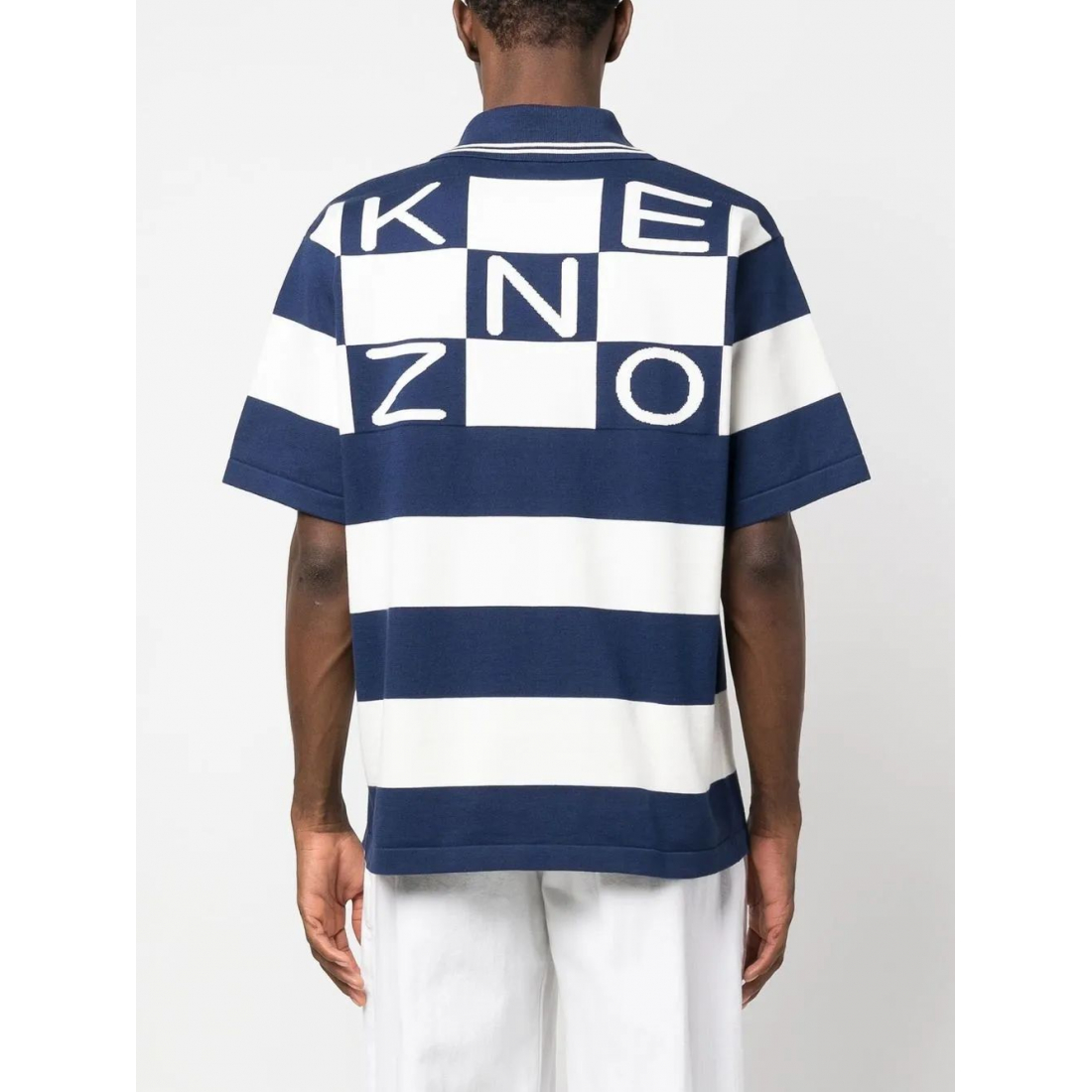 Polo 'Embroidered Logo Striped' pour Hommes