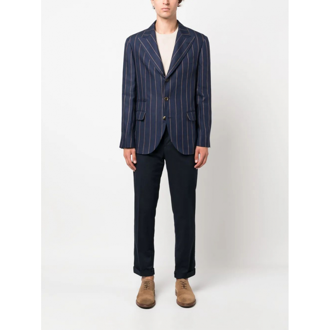 Blazer 'Pinstriped Single-Breasted' pour Hommes
