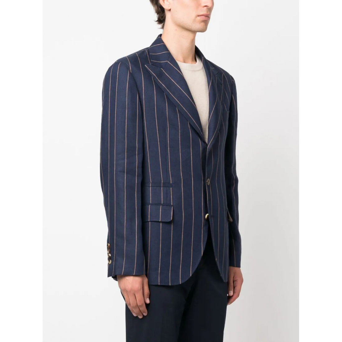 Blazer 'Pinstriped Single-Breasted' pour Hommes