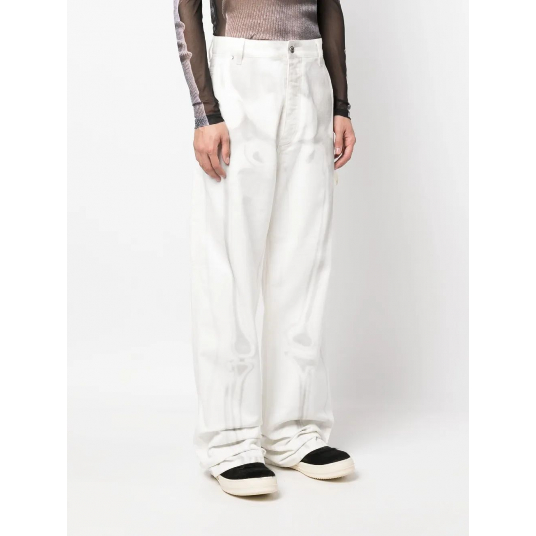 Men's 'Body Scan-Print Wide-Leg' Jeans