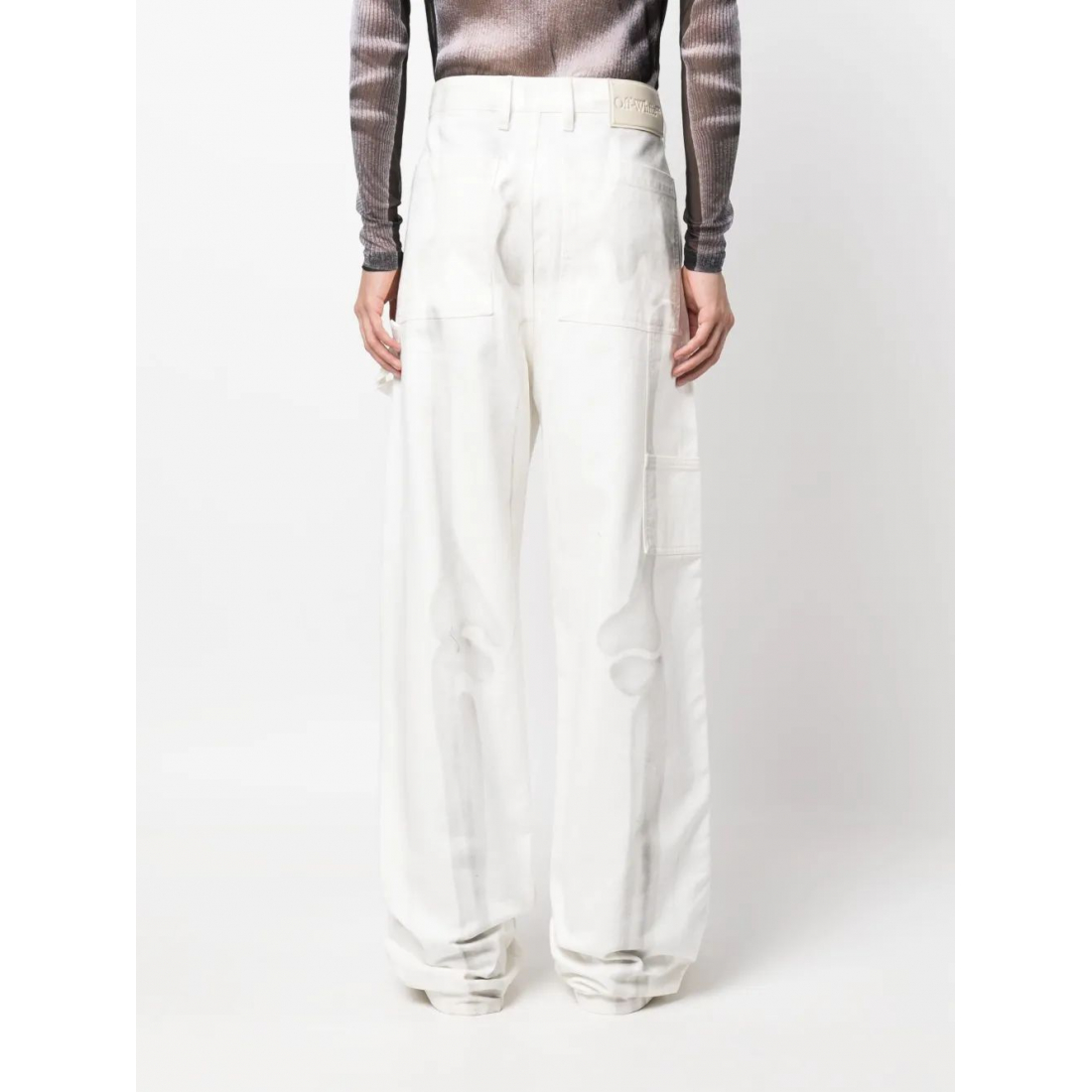 Men's 'Body Scan-Print Wide-Leg' Jeans