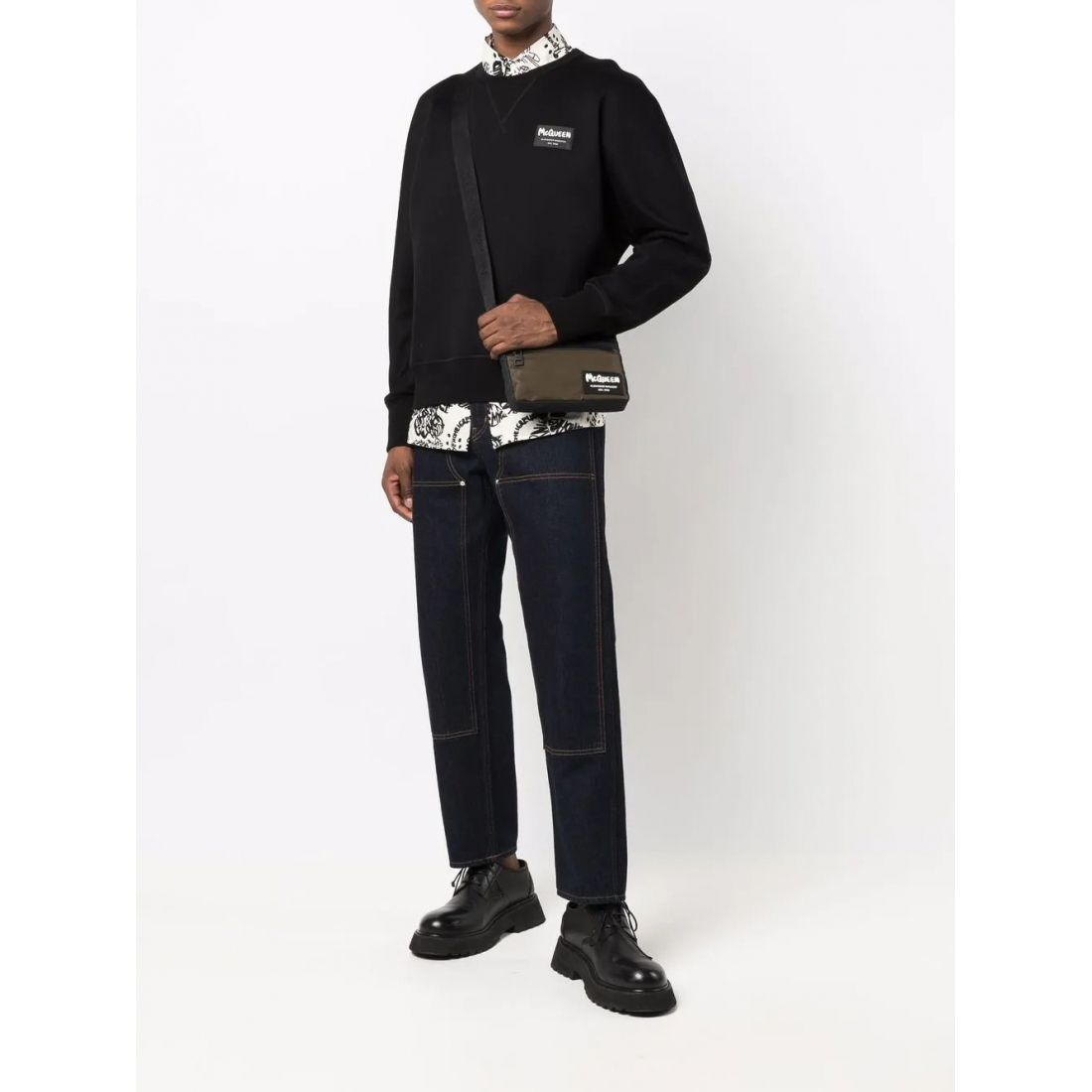 Sweatshirt 'Logo-Patch' pour Hommes