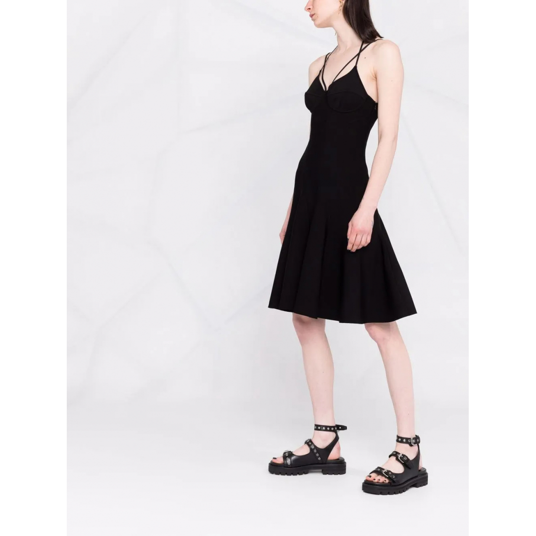 Robe mini 'Fluted' pour Femmes