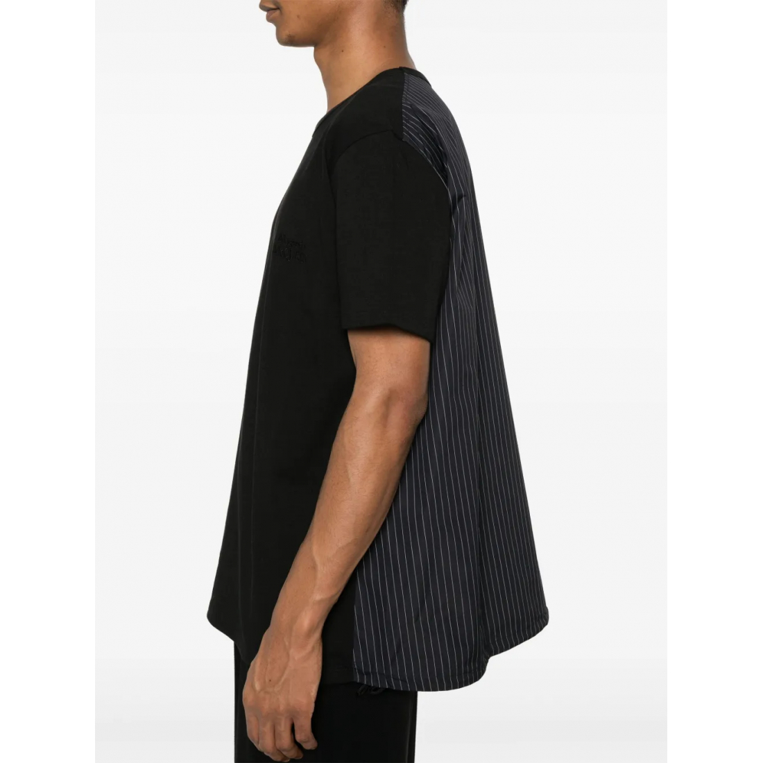 T-shirt 'Pinstripe-Panel' pour Hommes