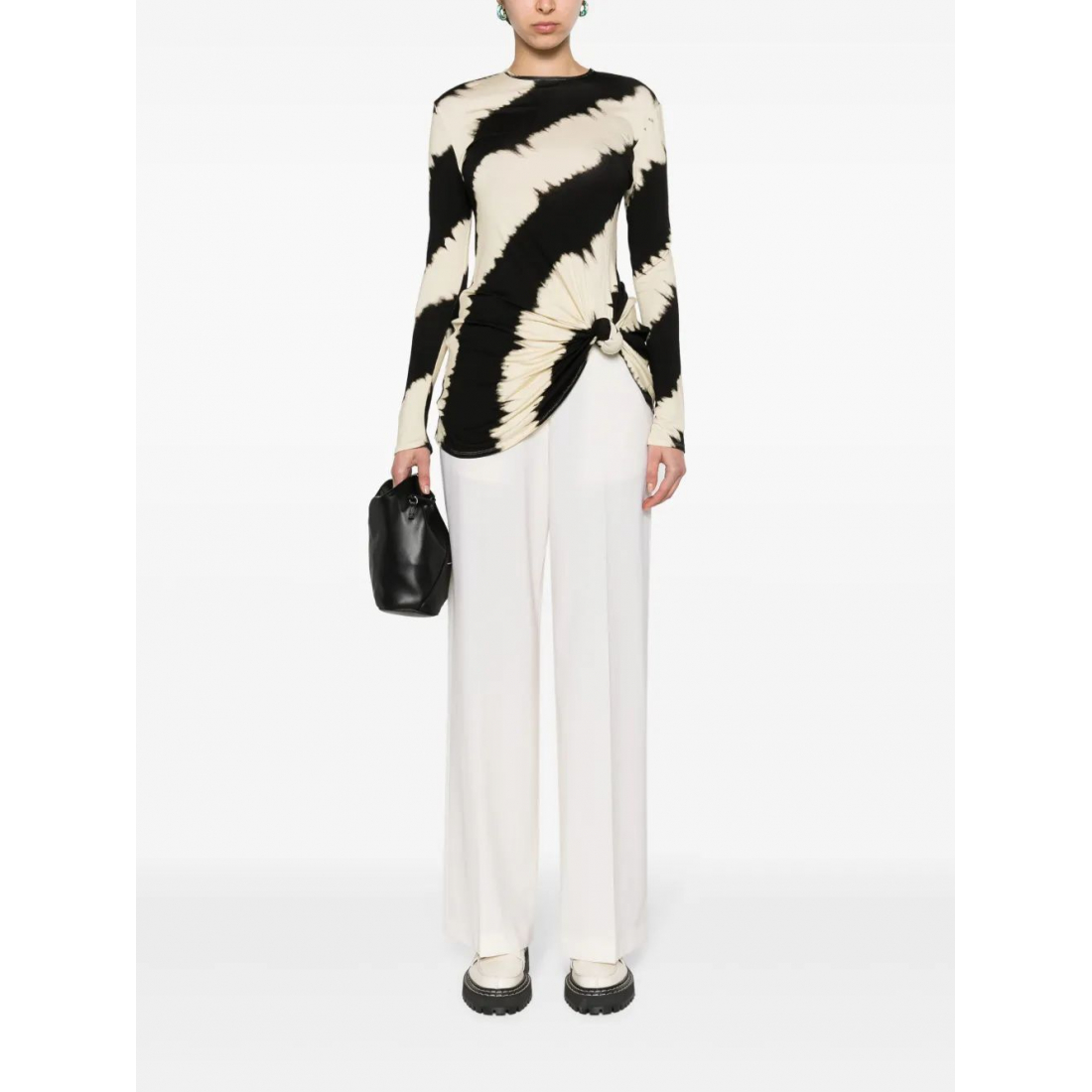 Pantalon 'High-Waist Tailored' pour Femmes