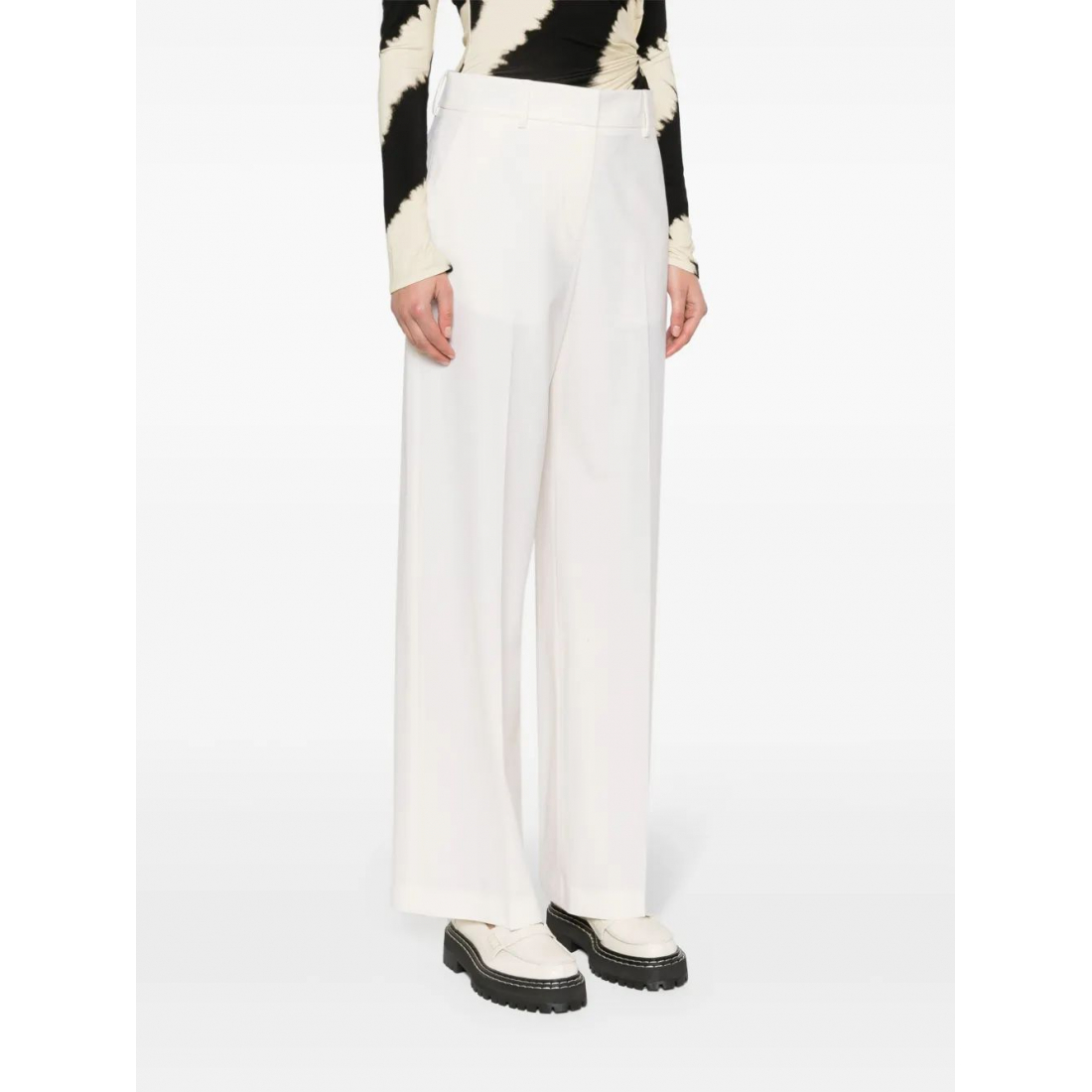 Pantalon 'High-Waist Tailored' pour Femmes