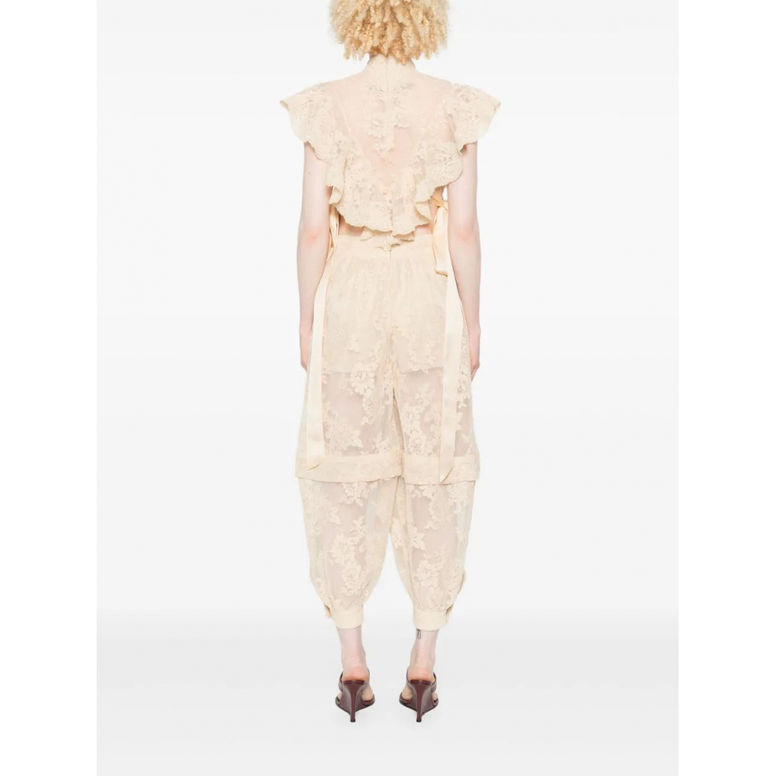 Top 'Hypnotic Lace Ruffled' pour Femmes