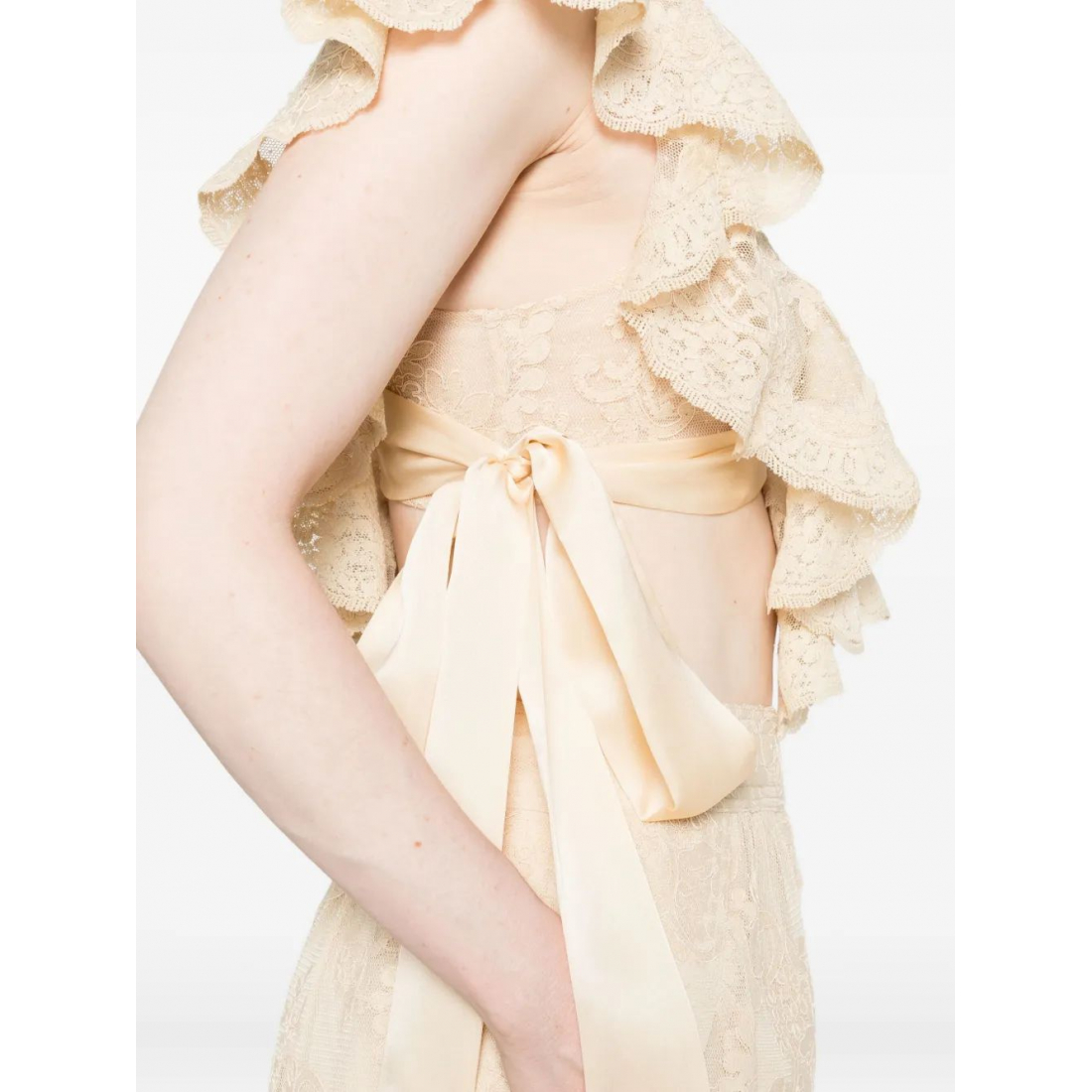 Top 'Hypnotic Lace Ruffled' pour Femmes