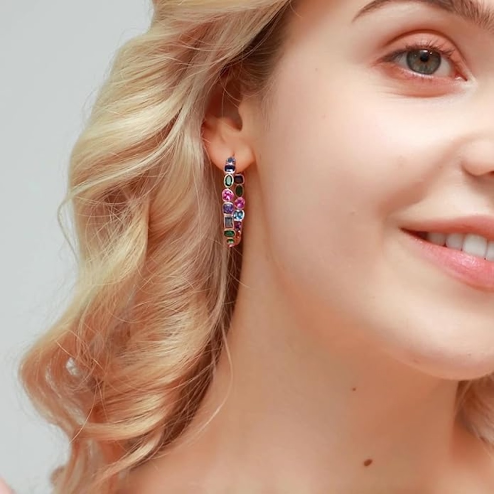 Boucles d'oreilles 'Multi Shape Hoop' pour Femmes