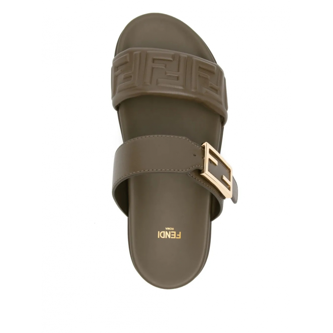 Women's 'Buckle Embossed-Ff' Flat Sandals