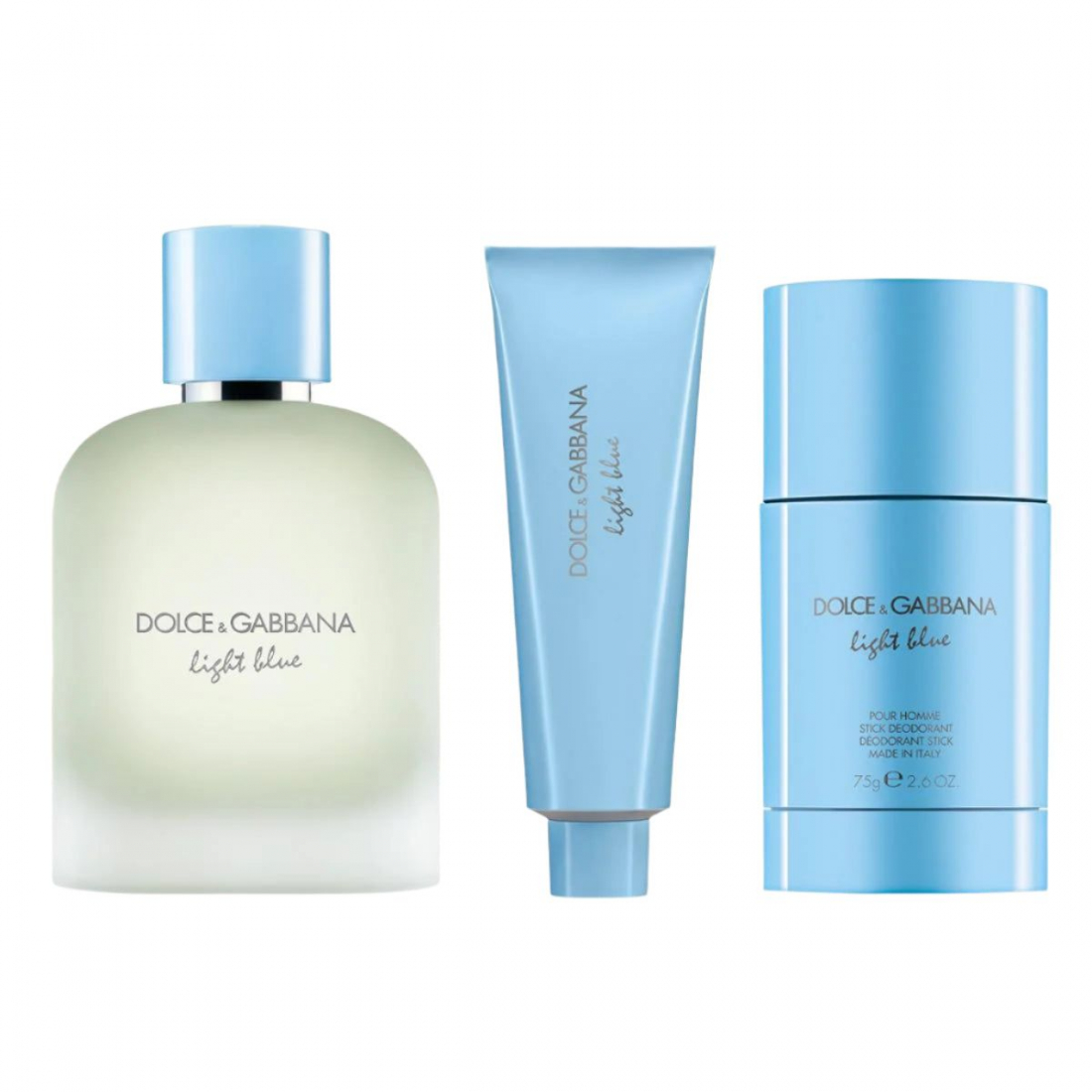 Coffret de parfum 'Light Blue Pour Homme' - 3 Pièces