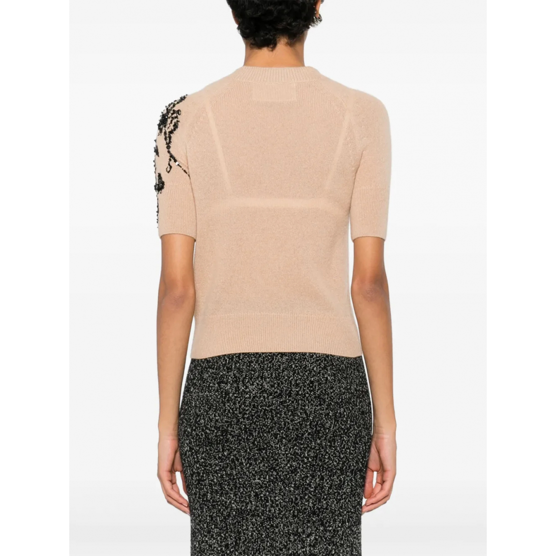 T-shirt 'Floral-Embellished' pour Femmes