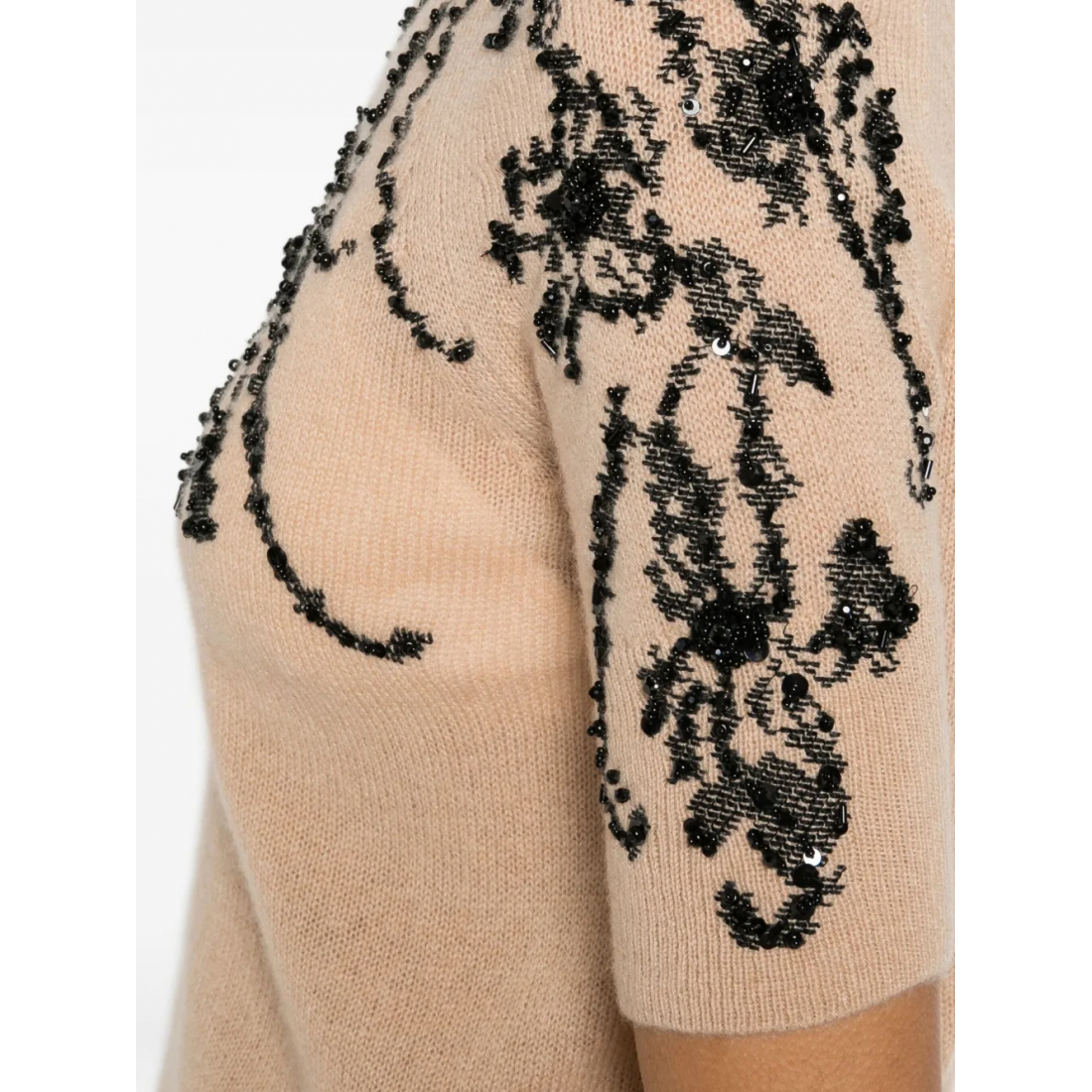 T-shirt 'Floral-Embellished' pour Femmes