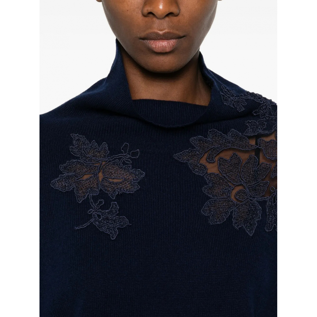 Pull 'Floral-Appliqué' pour Femmes