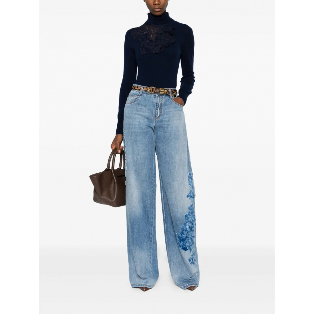 Jeans 'Floral-Detail' pour Femmes