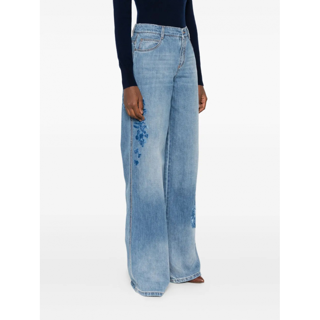 Jeans 'Floral-Detail' pour Femmes