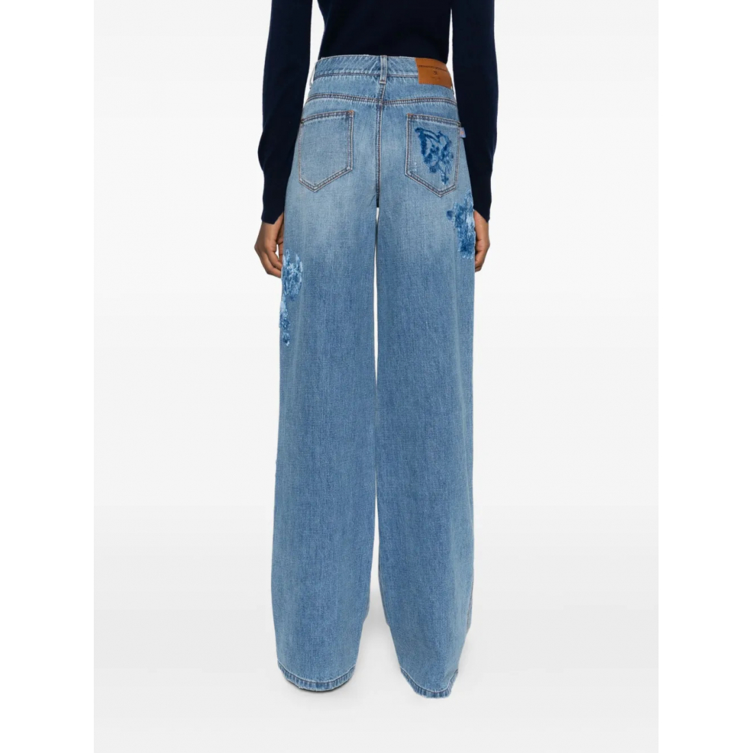 Jeans 'Floral-Detail' pour Femmes