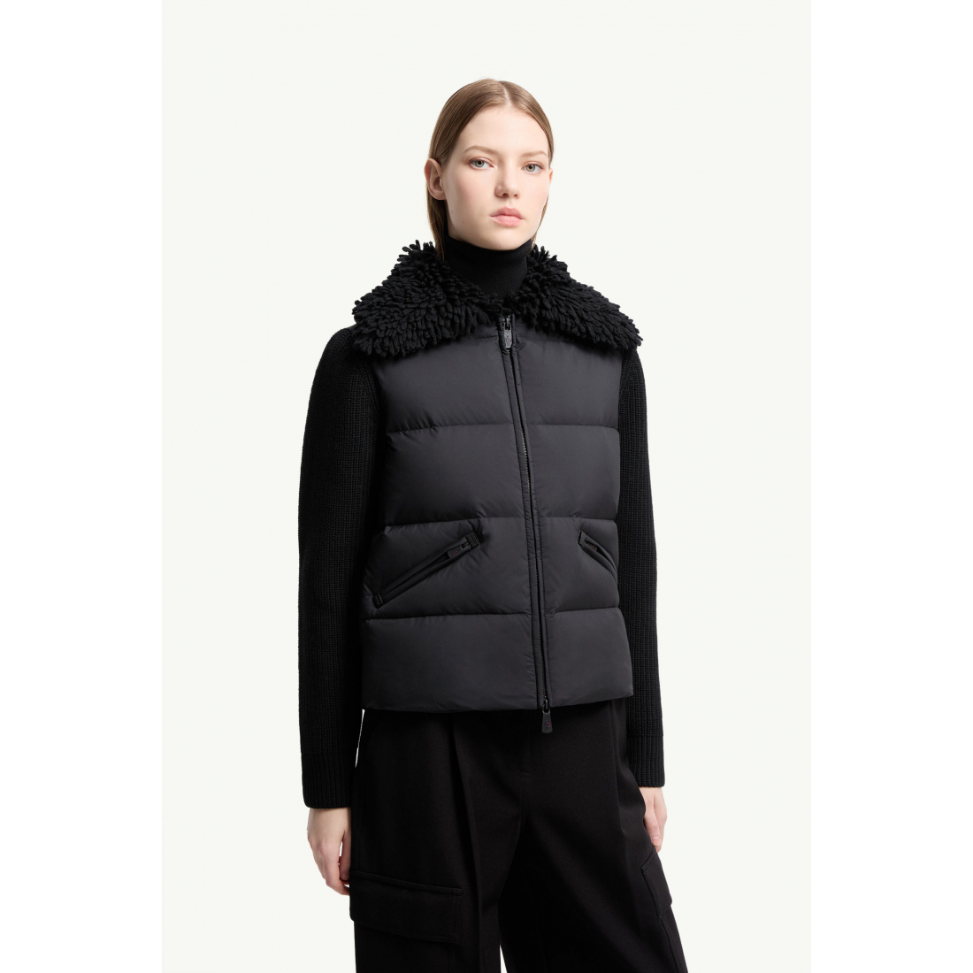 Cardigan 'Padded Zip-Up' pour Femmes