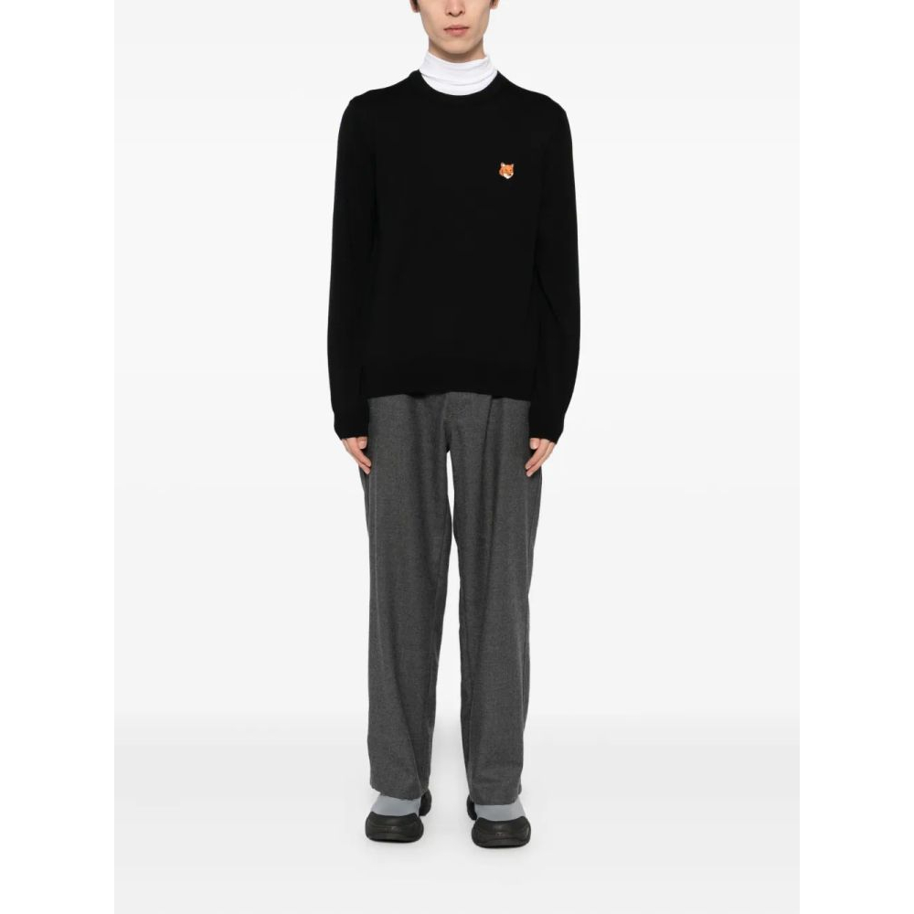 Men's 'Embroidered-Logo Patch' Sweater