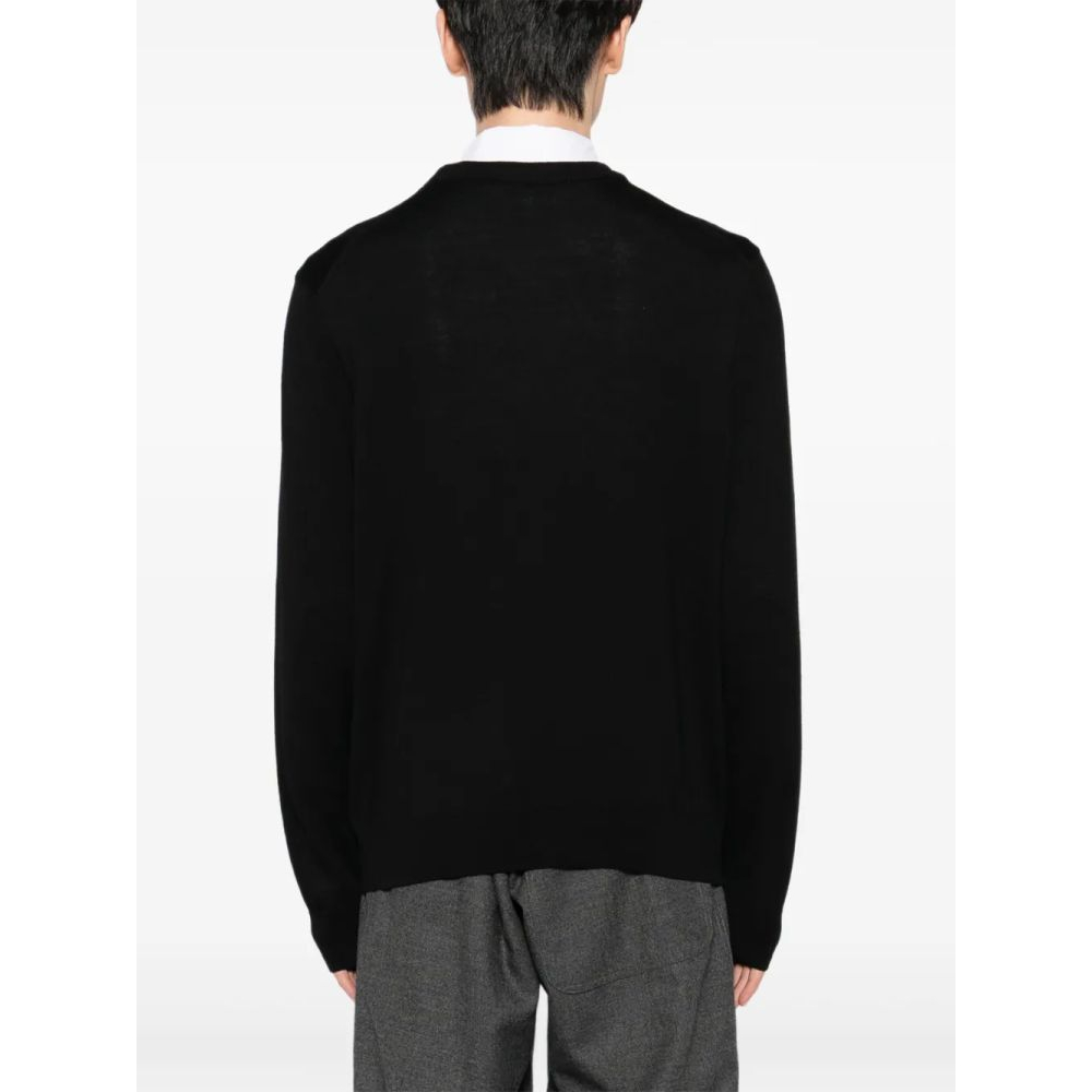 Men's 'Embroidered-Logo Patch' Sweater