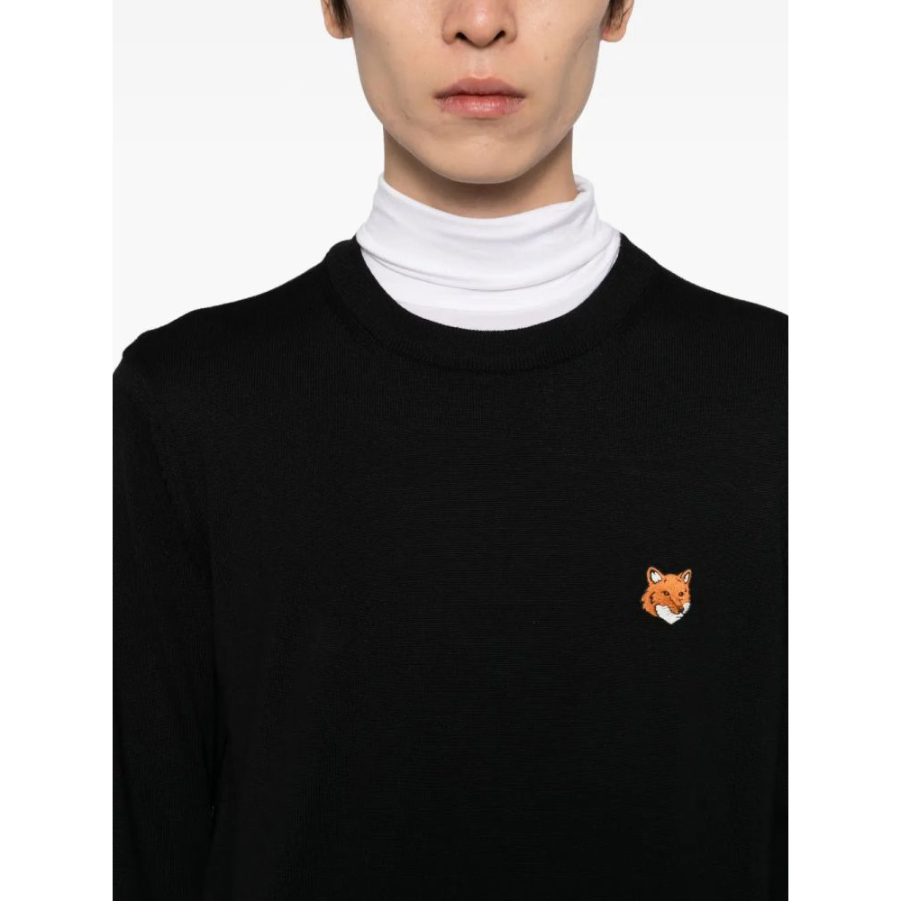 Men's 'Embroidered-Logo Patch' Sweater