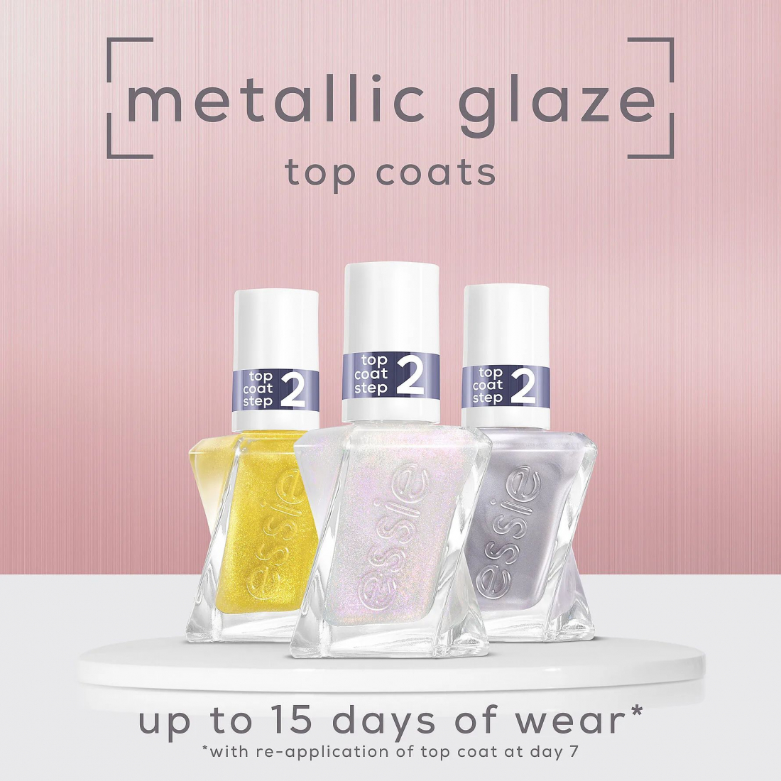 'Gel Couture' Top Coat - 563 Blushed Metal 13.5 ml