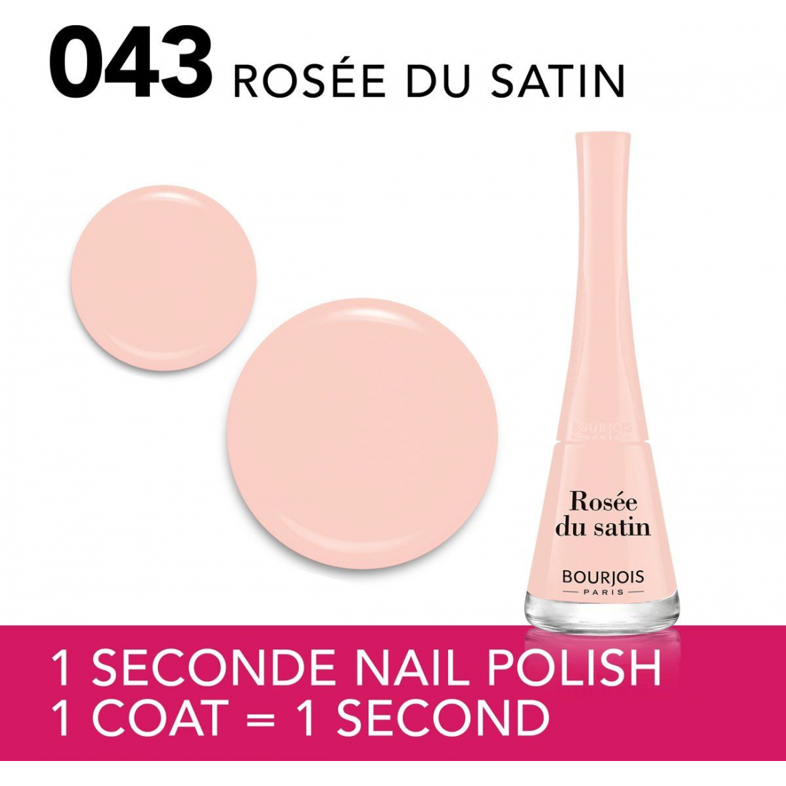 '1 Seconde' Nail Polish - 043 Rosée du Satin 9 ml