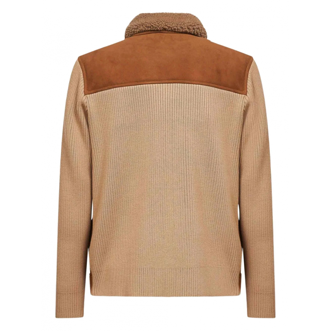 Veste 'Shearling-Collar Knitted' pour Hommes