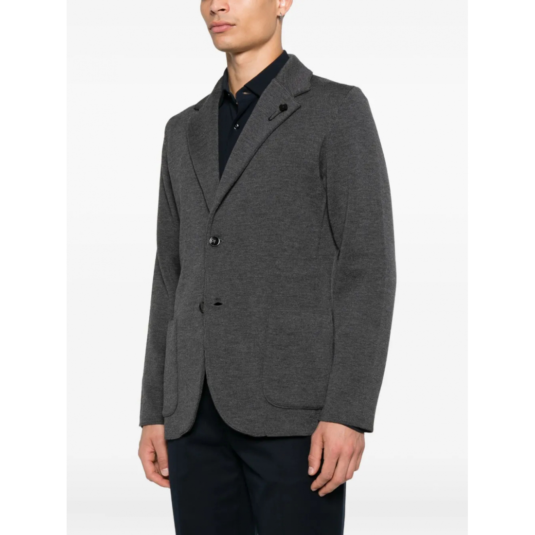 Blazer 'Single-Breasted Knitted' pour Hommes