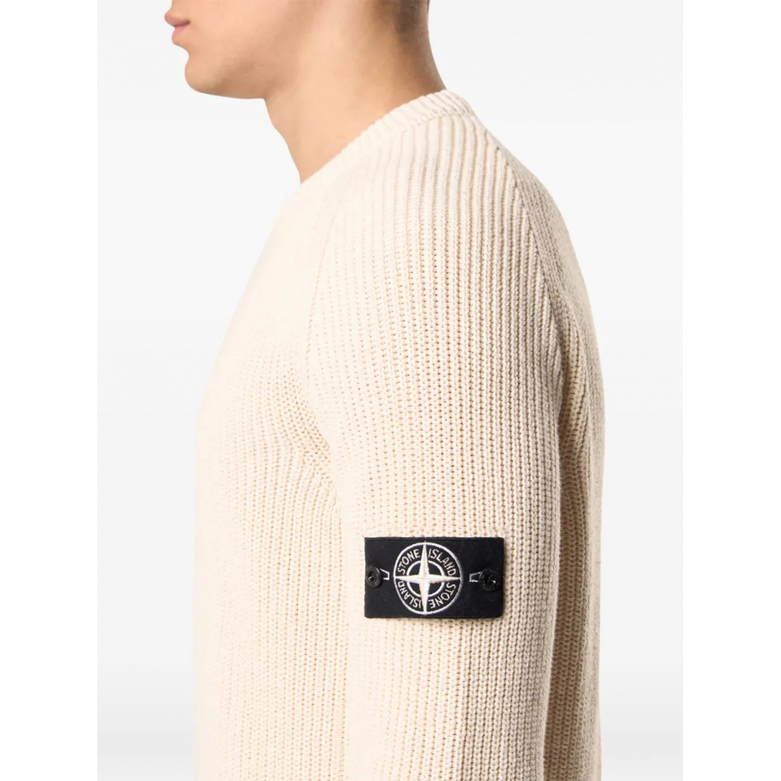 Pull 'Compass-Badge Ribbed' pour Hommes