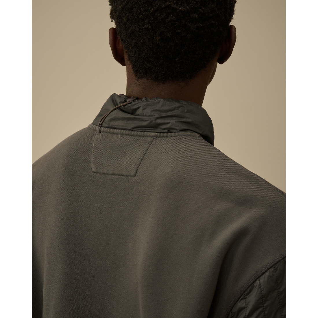 Sweatshirt 'Diagonal Raised Fleece Mixed Half Zip' pour Hommes