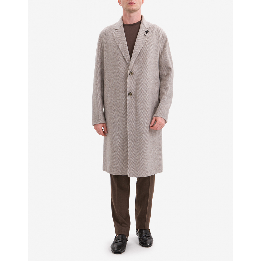 Manteau 'Herringbone Three-Button' pour Hommes
