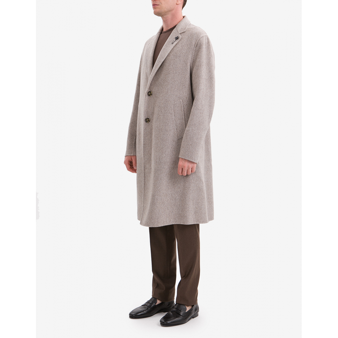 Manteau 'Herringbone Three-Button' pour Hommes