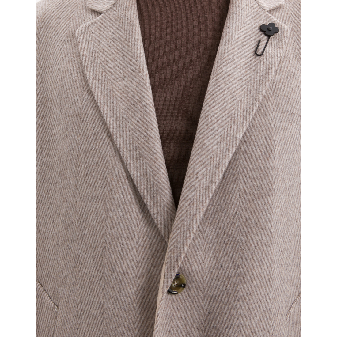 Manteau 'Herringbone Three-Button' pour Hommes