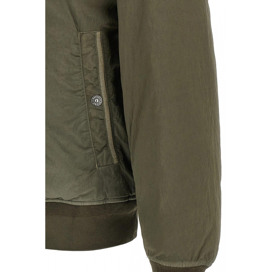 Blouson bomber 'Ribbed-Trims Zip-Up' pour Hommes