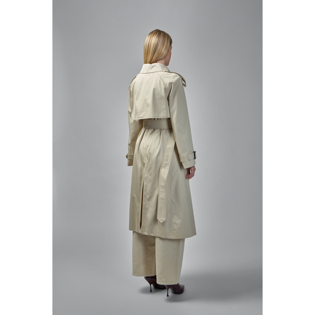 'Belted Double-Breasted' Trenchcoat für Damen