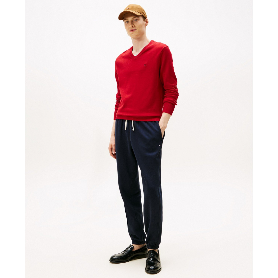 Pull 'Essential Solid V-Neck' pour Hommes