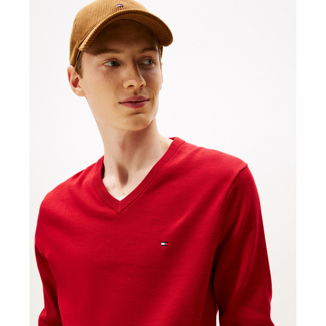 Pull 'Essential Solid V-Neck' pour Hommes