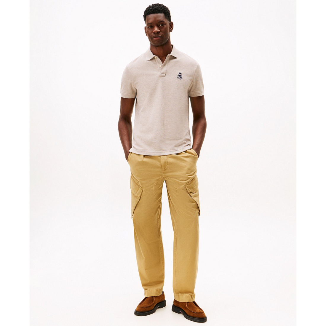 Polo 'Heathered Crest Regular Fit' pour Hommes