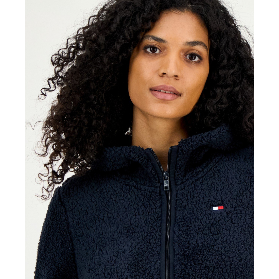 Veste de Survêtement 'Zip-Front Long-Sleeve Sherpa' pour Femmes