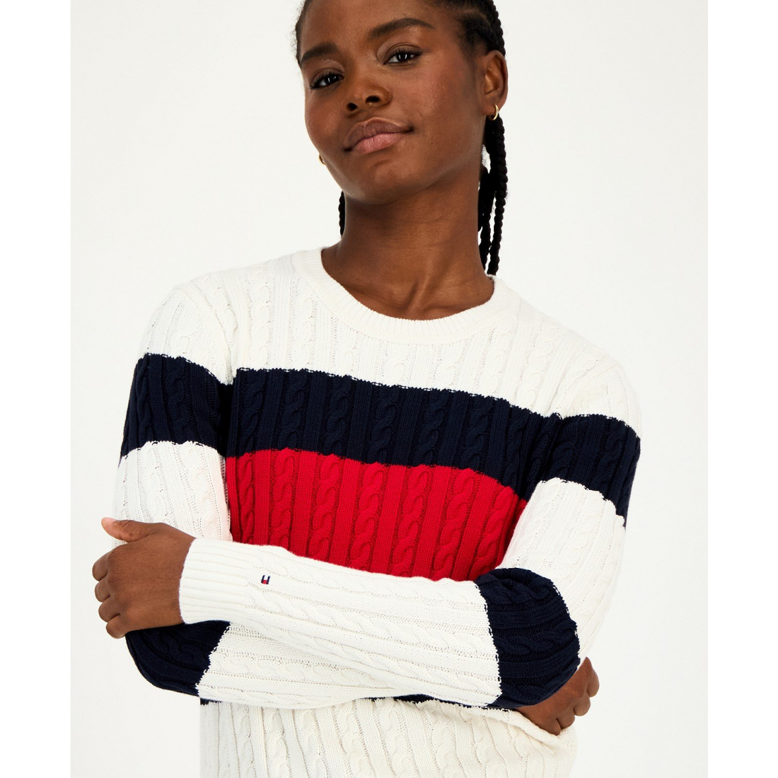 Pull 'Flag Cable Knit' pour Femmes