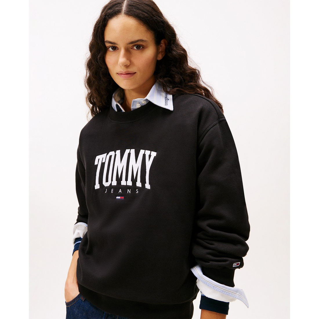Sweatshirt 'Collegiate Logo' pour Femmes