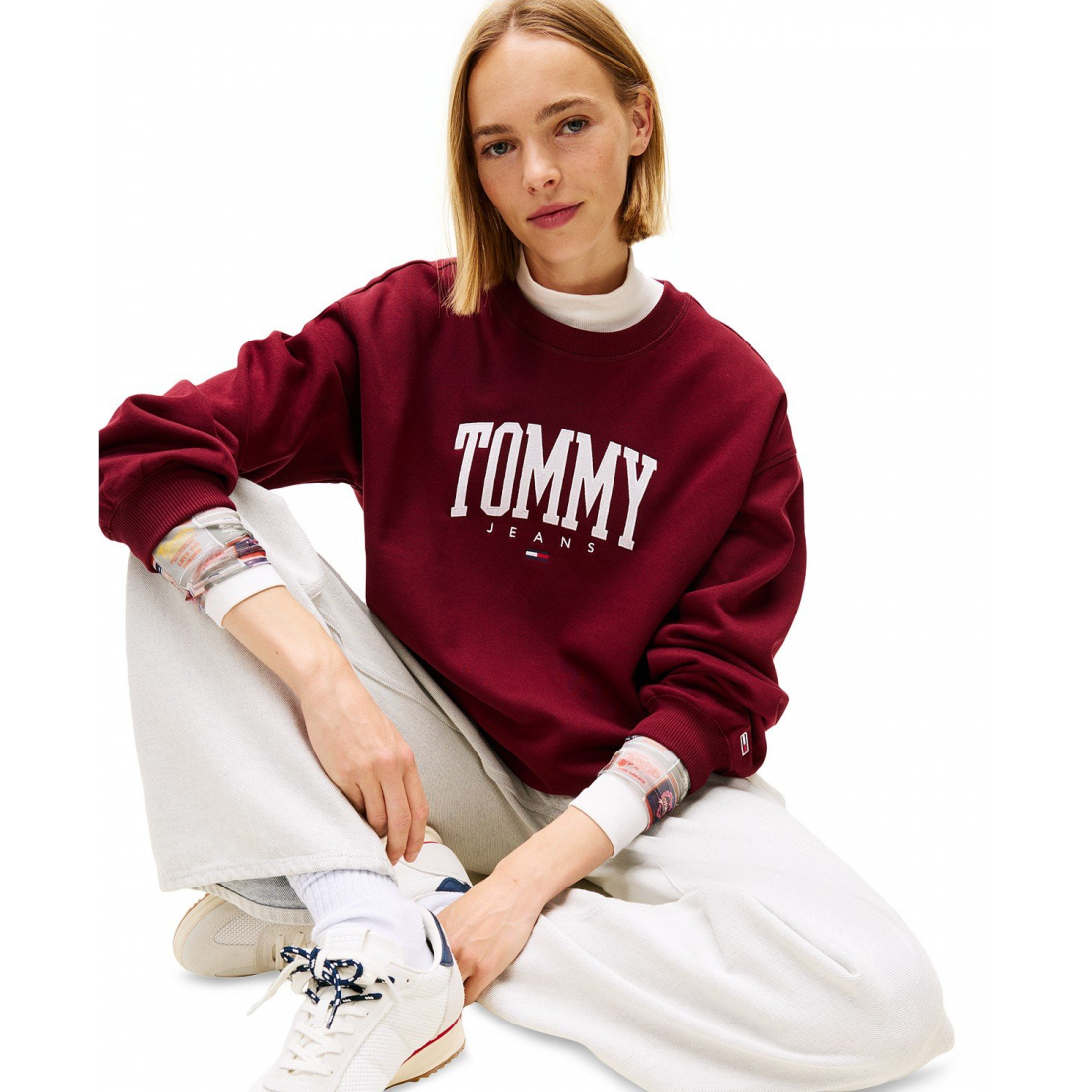 Sweatshirt 'Collegiate Logo' pour Femmes