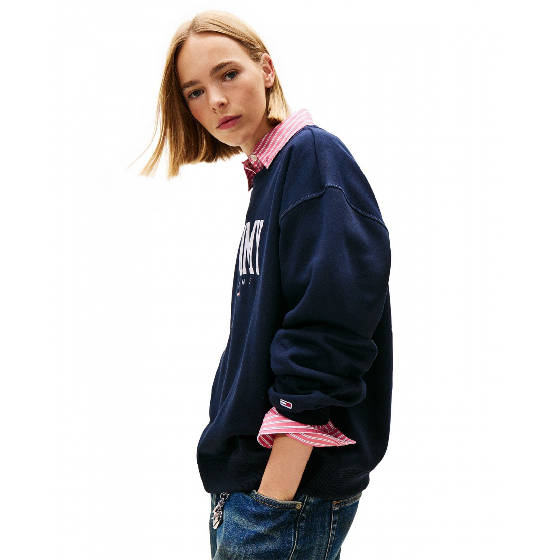 Sweatshirt 'Collegiate Logo' pour Femmes