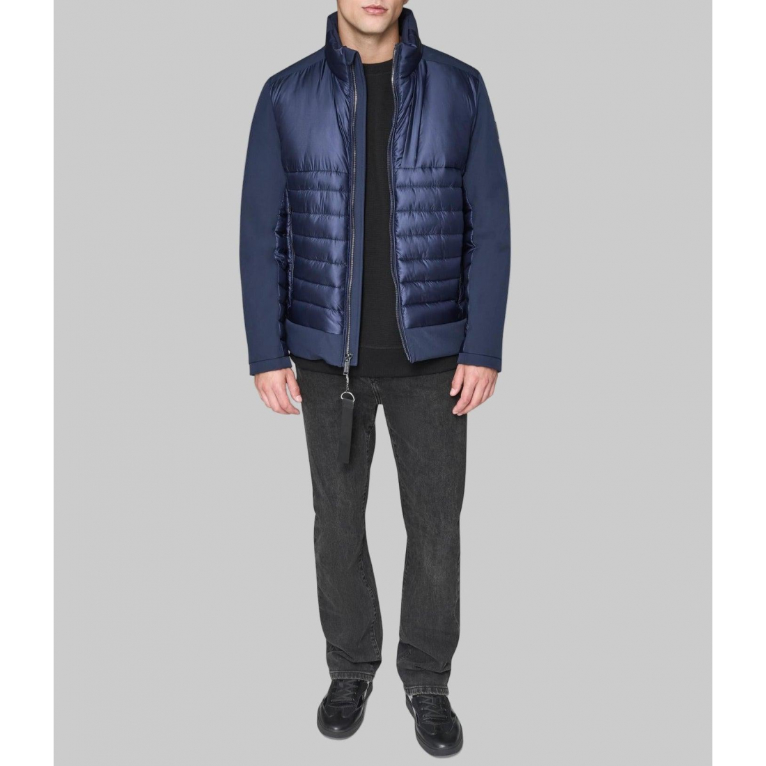 Veste matelassée 'Stand Collar Mixed Media' pour Hommes