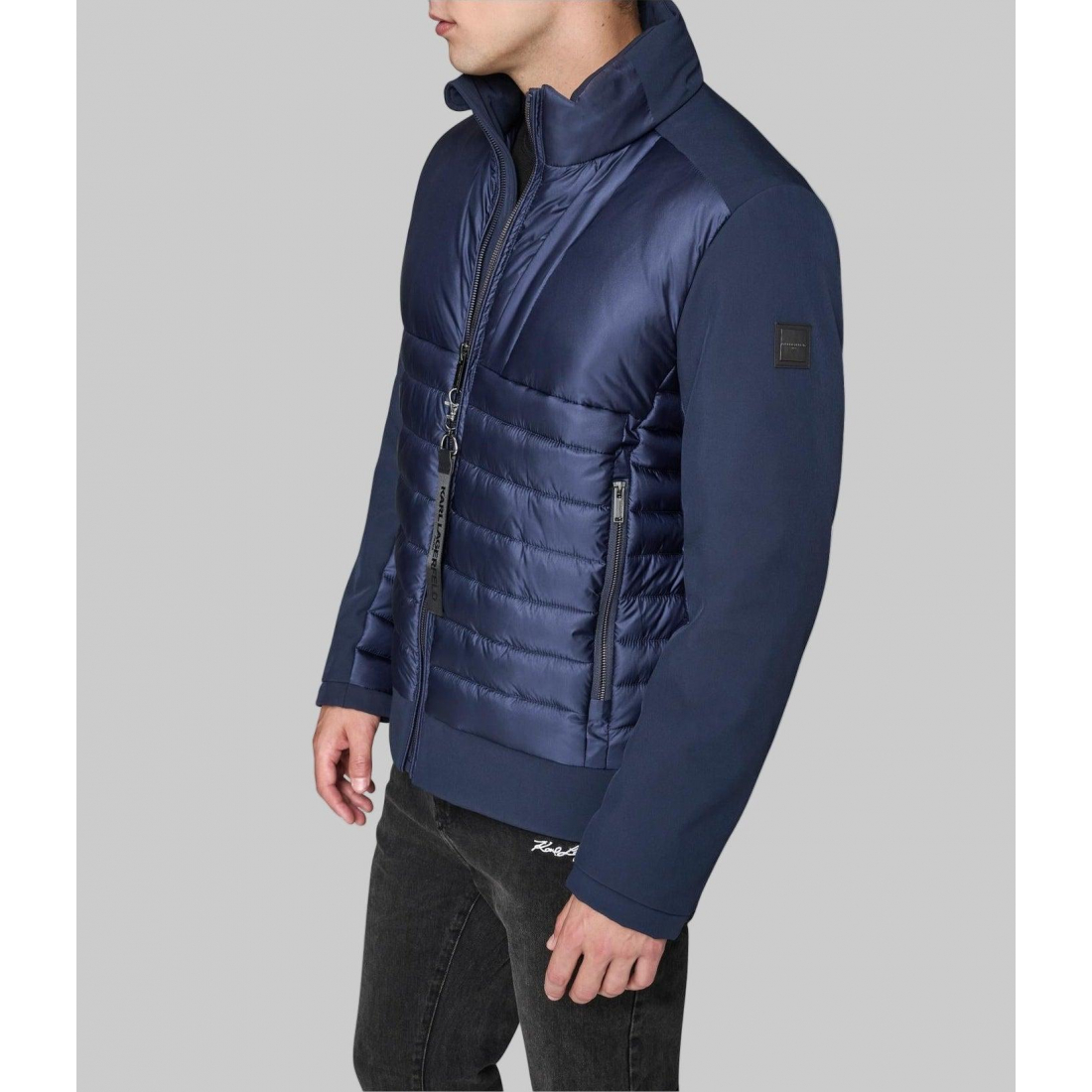 Veste matelassée 'Stand Collar Mixed Media' pour Hommes