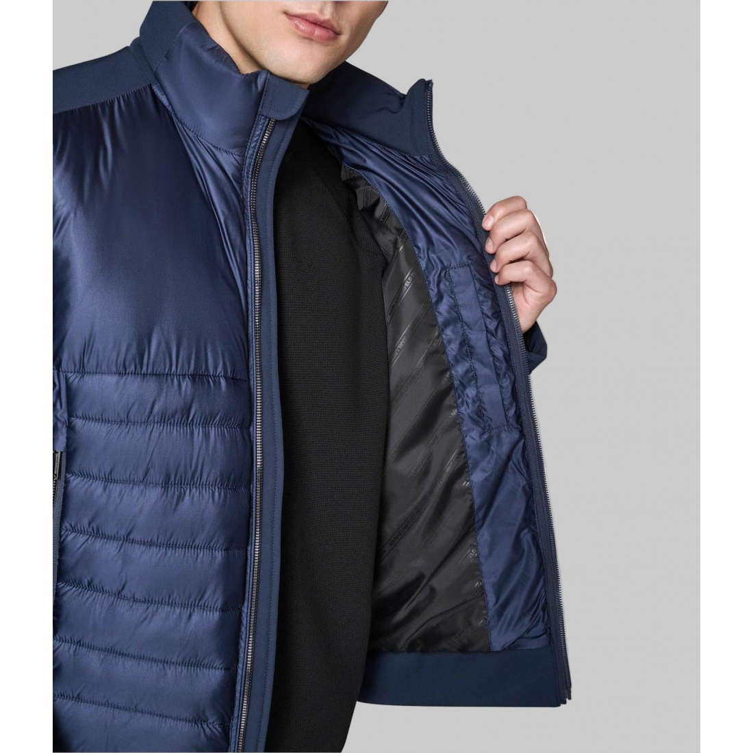 Veste matelassée 'Stand Collar Mixed Media' pour Hommes