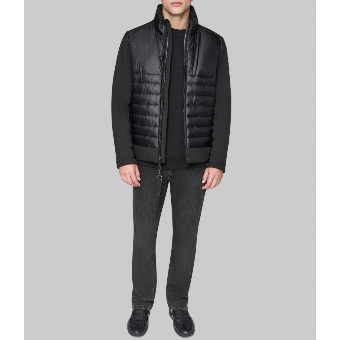 Veste matelassée 'Stand Collar Mixed Media' pour Hommes